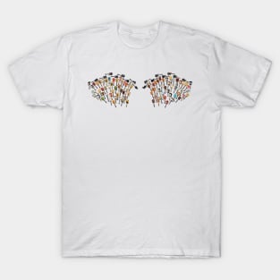 Guitar Wings with Feathers Out T-Shirt